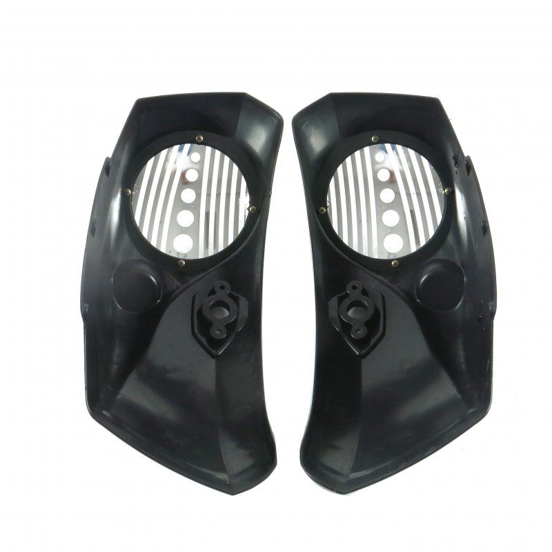 ABS Motorcycle Audio Accessories 8  Saddlebag Speaker Lids with Cover for Cross Country